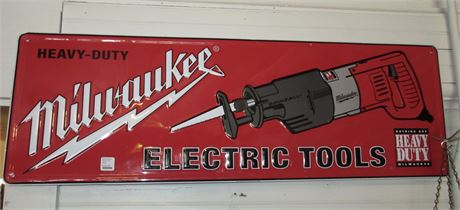 1980's Milwaukee Electric Tools Sign