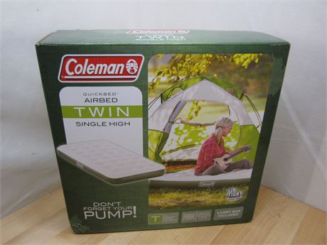 NEW Coleman Twin Air bed Sealed box.