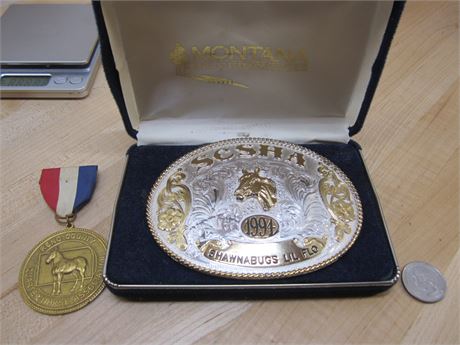 Rodeo Buckle & Medal