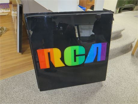 Large Plastic Outdoor Sign RCA 3x3ft