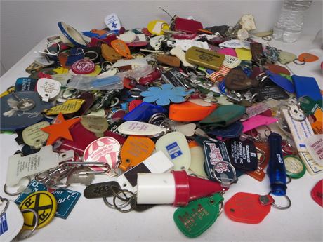 #5 Keychain 5lb Box of Kansas Business Key Chains  (Read Description)