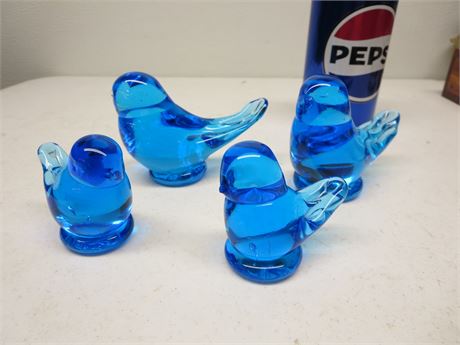 Blue Birds Glass Lot