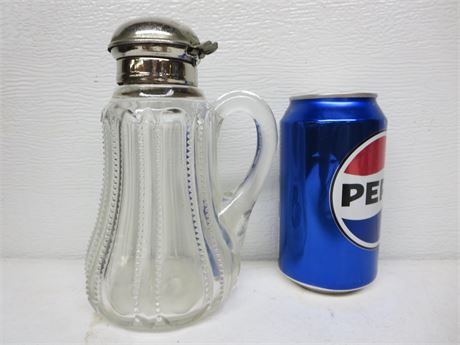 Cut Glass Syrup Jar & Lid