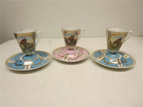 Danzig Tourist Cup & Saucer Lot NICE!!