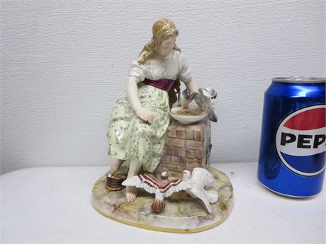Meissen Large Woman Figurine (As Is, handles)