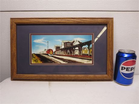 Emporia Kansas Santa Fe Railroad Framed Picture Print