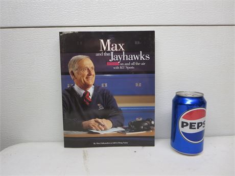 Kansas University Announcer Max Falkenstien Book w/ 1999 McDonalds Tix