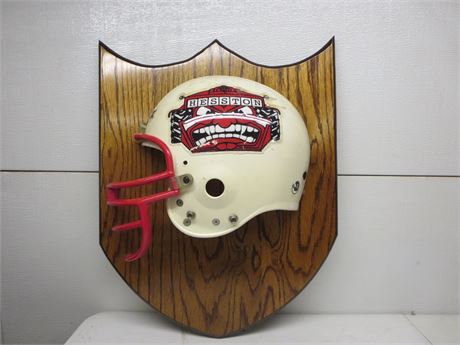 Hesston Football Helmet Plaque Full Size Helmet