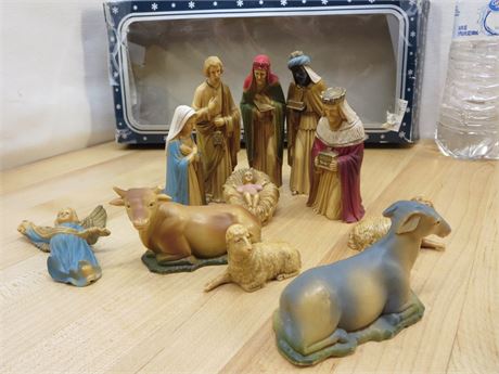 Merrlite Christmas Plastic Nativity 1970's